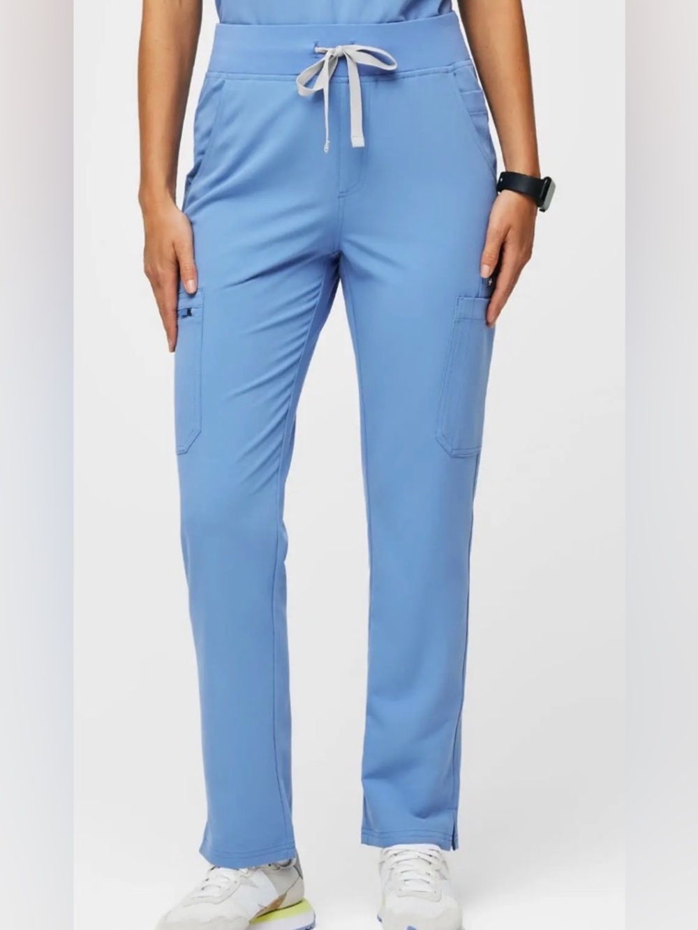 FIGS High Waisted Yola Skinny Scrub Pants™ in Ceil Blue